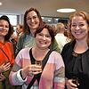 Nicole Striegel, Sandra Weimer, Vanessa Brutsch und Birgit Kneule sind sich einig Gysis Ausführungen waren &bdquo;kurzweilig&ldquo; ...