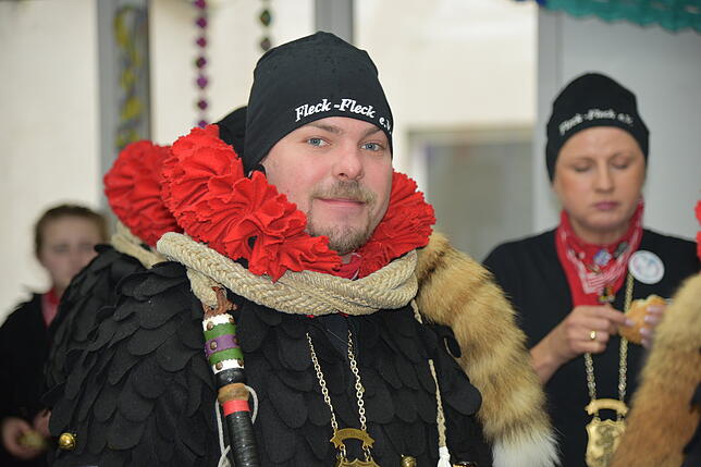 Bild 39: Narrenstimmung im SÜDKURIER-Stüble: Bilder vom Fasnetsmentig