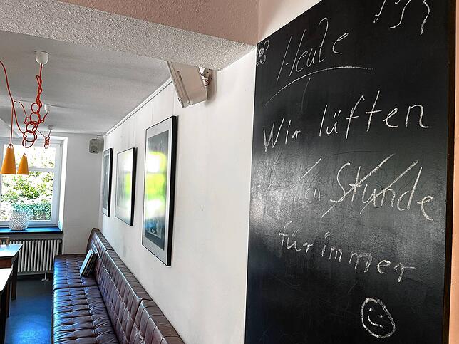Lüften ist immer eine gute Idee &ndash; so wie hier im Café am Riettor.