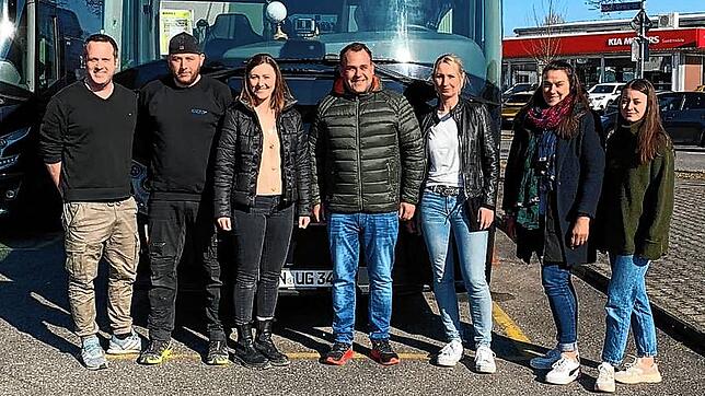 Sie sind Teil des Helferteams (von links): Christian Lendle, Lars Gamper, Laura Gamper, Stefan Hangarter, Beate Mang, Isabel Lendle, ...
