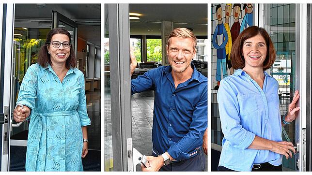 Drei von vielen in Singen und dem Hegau: Die Schulleiter Sabine Beck vom Friedrich-Wöhler-Gymnasium Singen, Martin Trinkner von der ...