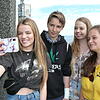 Selfie an der Imperia: Julia (18), Stefanie (18), Janine (18) und Lisa (16) unternehmen eine Mädchenreise