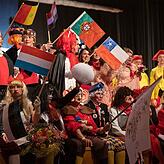 Die Altnarrenmütter traten beim Zunftball in der Meßkircher Stadthalle unter dem Motto "Alice im Wunderland" auf.