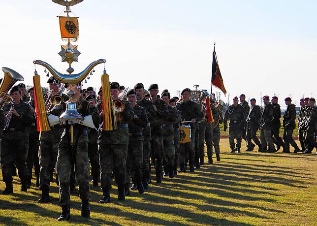 Das Heeresmusikkorps spielte auf besonderen Wunsch von Andreas Schmand den „Marsch des Soldaten“.