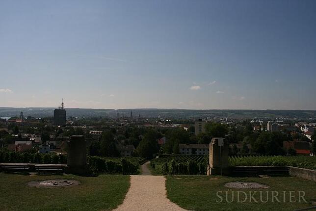 Der Grillplatz auf dem Bismarckturm.