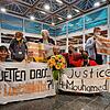Klimaaktivist Marten Reiß (mit Blumenstrauß in der Hand) wurde zum Wettkönig gekürt: Der 41-jährige 3D-Designer erkannte unter mehr als ...