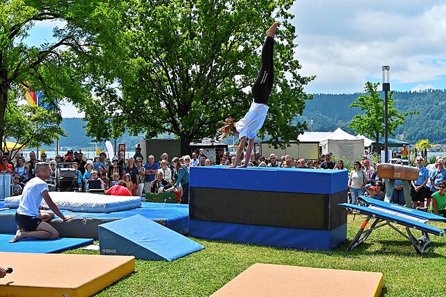Bild 7: Bilder vom Hafenfest-Sonntag mit Turn-Show, Bürgermeister-Mutprobe und Flohmarkt (1)