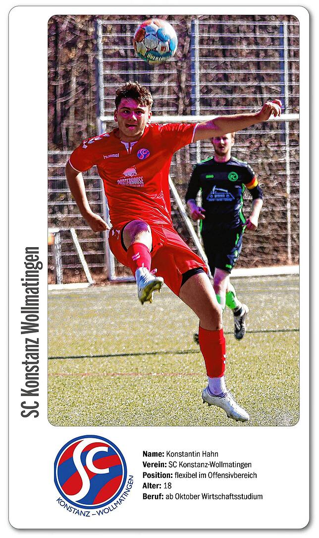 Bild 1: Konstantin Hahn will mit dem SC Konstanz-Wollmatingen &bdquo;Meister werden!&ldquo;