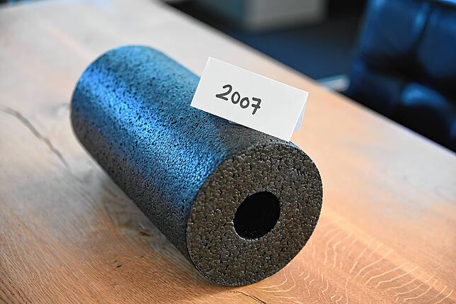 Das Ursprungsmodell: Jürgen Dürr hat die Blackroll in dieser Form 2007 konzipiert.
