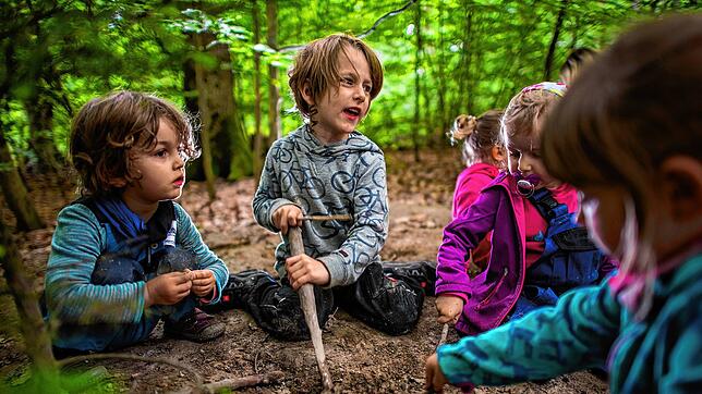In Wald- und Naturkindergärten soll Jungen und Mädchen die Natur näher gebracht werden. Foto: Andreas Arnold, dpa