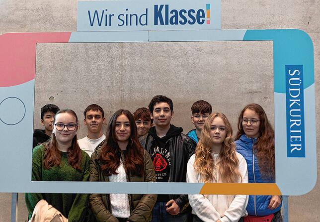 Bild 10: Alle Selfierahmen-Bilder der SÜDKURIER „Klasse!“-Veranstaltung in Singen