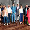 Im Kursraum der Radofine (von links): Siegfried Lehmann (FGL-Stadtrat), Giesela Kögel-Hensen (FGL-Stadträtin), Martina Gleich ...