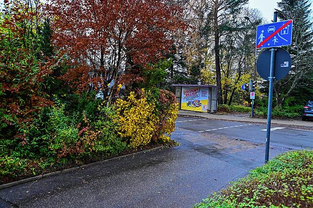 Hier bog das Fahrzeug aus dem verkehrsberuhigten Bereich in die Martin-Luther-Straße ein.