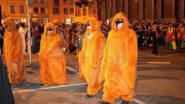 Bild 24: Auf dem Stephansplatz sprühen die Funken &ndash; hier endet die Konstanzer Fasnacht