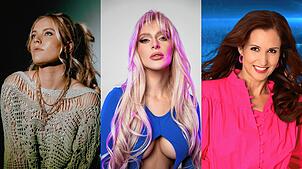 Unschlagbar ist die Location des Sound Beach Festivals direkt am Seeufer. Mit dabei sind Sophia (links), Marie Reim (Mitte) und Anita ...
