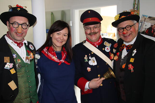 Ignaz und Serverin samt Narrenpolizei sind heute die letzten Gäste von Redaktionsleiterin Stephanie Jakober.