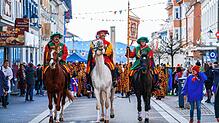 Die berittenen Herolde sind bei jedem Umzug in Stockach ein Blickfang. Doch sind die Pferde nun in den wohlverdienten Ruhestand ...
