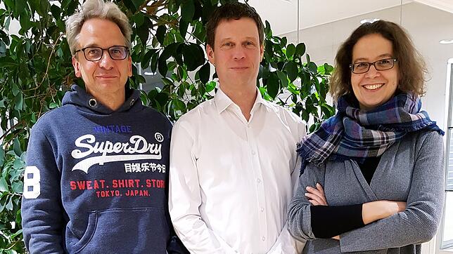Von links: Die Professoren Thomas Mayer (Universität Konstanz), Frank Best (HTWG), Christine Peter (Universität Konstanz)
