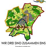 Das Plakat zu Ausstellung: Drei Ortsteile vereint.