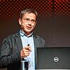 Stefan Rahmstorf während seines Vortrages im Konstanzer Bodenseeforum.