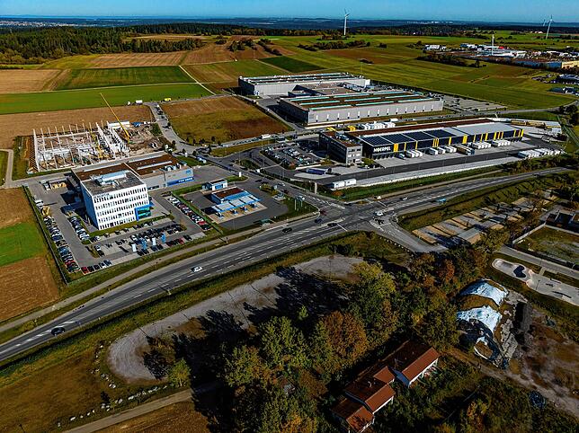 Blick auf das Industriegebiet Salzgrube, das am Nordring liegt. Hier soll die Wasserstoffproduktion gebaut werden. Unser Bild stammt von ...