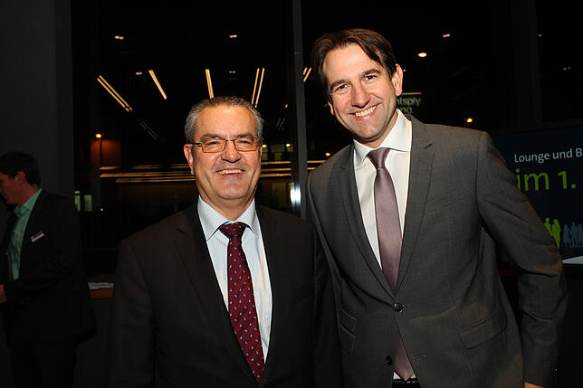 Ralf Bopp, Direktor Handelskammer Deutschland Schweiz (links), und der CDU-Bundestagsabgeordnete Andreas Jung.