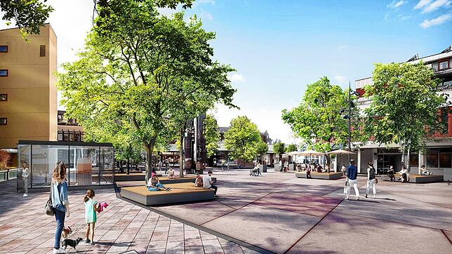 So soll der Marktplatz künftig aussehen. Sobald es die Witterung zulässt, sollen die Arbeiten starten.