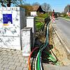 Voraussichtlich 2027 werden in der Gemeinde Sauldorf alle Haushalte an das schnelle Internet angeschlossen sein. Hier Verlegearbeiten ...