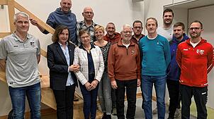 Vorsitzenden Michael Rothweiler (von links) mit den Geehrten Claudia Spieß, Frank Schultheiß, Hildegard Stehle, Ralf Trost, Anette ...