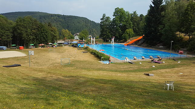 Das kleine Waldsportbad in Triberg bietet vor allem für kleinere Kinder viele Möglichkeiten.