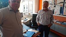 Klinik-Geschäftsführer Thomas Müller (links) und Roland Wehrle