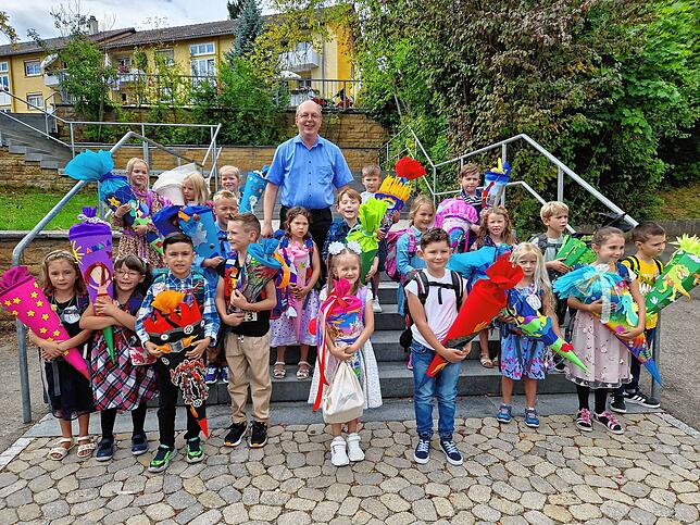 Die Klasse 1a der Eichendorffschule Donaueschingen mit Klassenlehrer Sven Schuh.