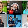 Sechs Kapitäninnen unserer Frauen-Serie: Nadine Möll von der SG Aach-Linz/Denkingen II (oben, von links), Corinna Knisel und Maike ...
