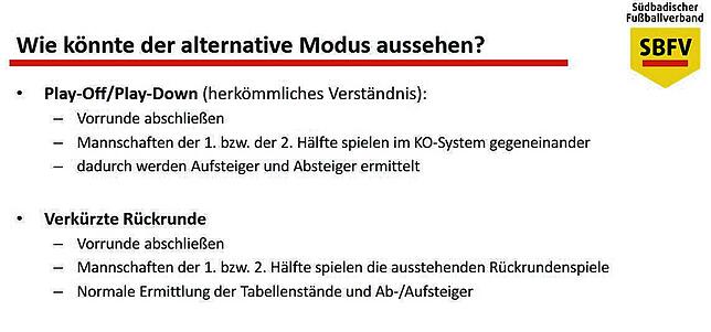 Bild 3: Verband stellt den südbadischen Fußballvereinen mehrere alternative Spielmodelle für das kommende Frühjahr vor