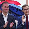 Adrian Probst (Mitte) wird auch in den kommenden acht Jahren als Bürgermeister die Geschicke von St.¦Blasien lenken. Links der ...