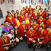 Die Narrenmusik hat nicht nur für in der Lokalredaktion Musik gemacht, sondern auch für ein Gruppenfoto posiert.