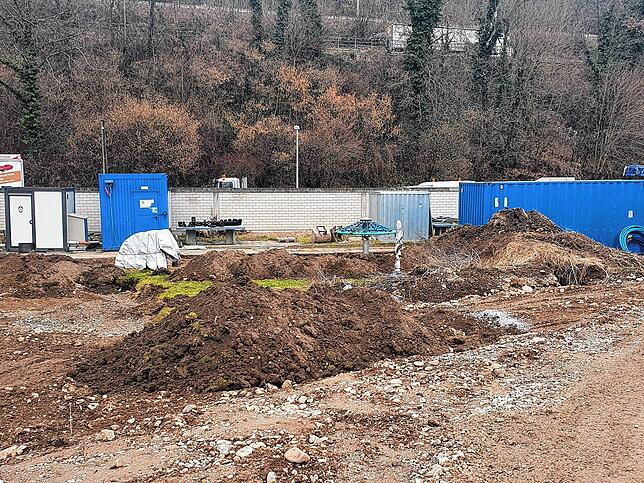 Bild 2: So sieht es auf der Baustelle des Freibads Waldshut aus