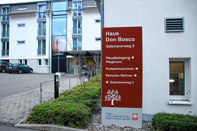 Auch einige Alten- und Pflegeheime bieten Senioren ein neues zu Hause. Hier der Eingang des Don Bosco Hauses.