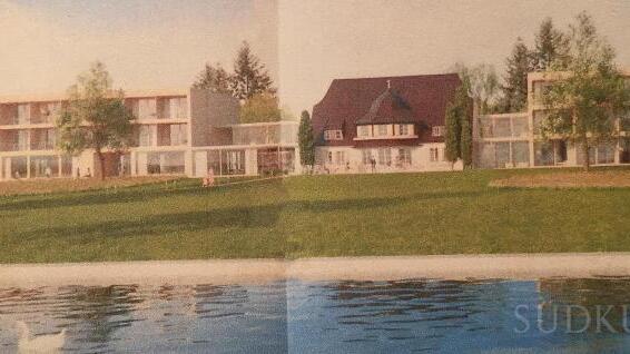 Die Pläne für das künftige Hotel zeigen dreigeschossige Neubauten, die mit der Villa verbunden sind.