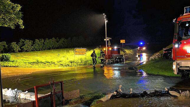 Starkregen sorgte im Juni 2021 für Hochwasser in Friedrichshafen-Appenweiler.