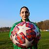 Alles im Griff: Mariam Oboladze auf dem Nordstern-Gelände, wo sie normalerweise mit den B-Mädchen bei Heimspielen antritt.