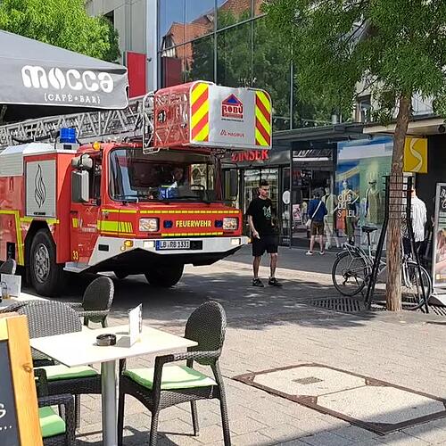 Probefahrt der Feuerwehr