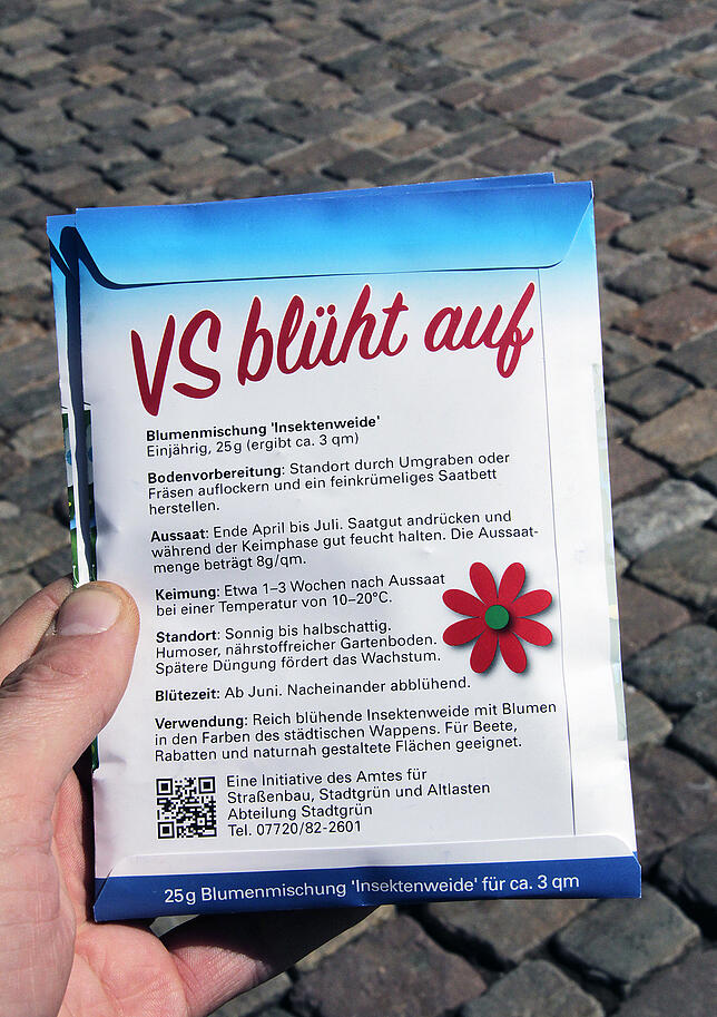 Bild 11: Der SÜDKURIER testet die neue VS-Blumenmischung