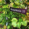 &bdquo;Besucherin&ldquo; steht auf einem Parkplatzschild in Rheinau.