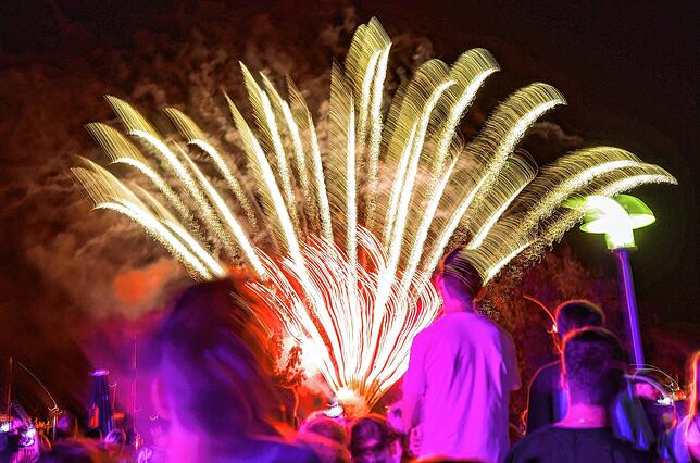 Bild 17: Bilder vom Hausherrenfest am Abend und dem Feuerwerk