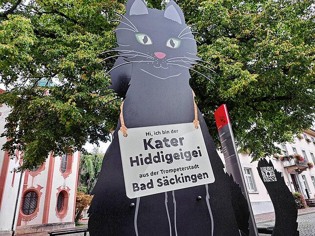 Kater Hiddigeigei als Selfie-Spot.