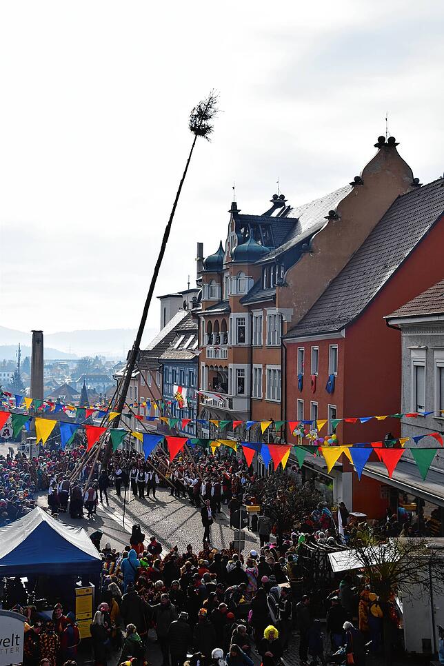 Bild 31: Bilder vom Umzug und dem Narrenbaum-Stellen in Stockach