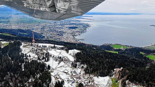 Vom Pfänder bietet sich ein schöner Blick auf den Bodensee.