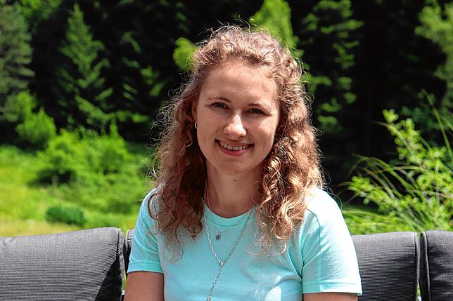 Janina Hettich zuhause in Lauterbach.