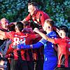 So wurde gejubelt: In der Vorrunde bezwang der FSV Rheinfelden den SV 08 Laufenburg in dessen heimischem Waldstadion dank der Treffer ...